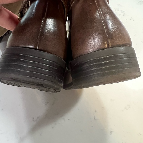 Mootsies Tootsies Knee High Two Toned Brown riding Boots size 7.5M - Picture 5 of 12